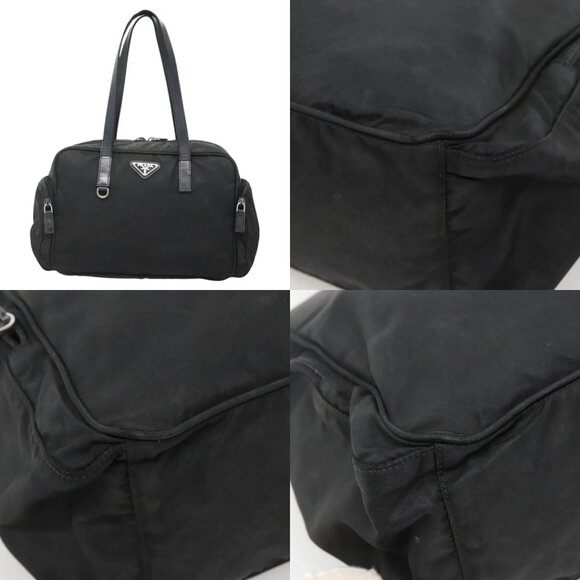 PRADA Shoulder Bag Nylon Black Silver Auth 135983 - Picture 15 of 15